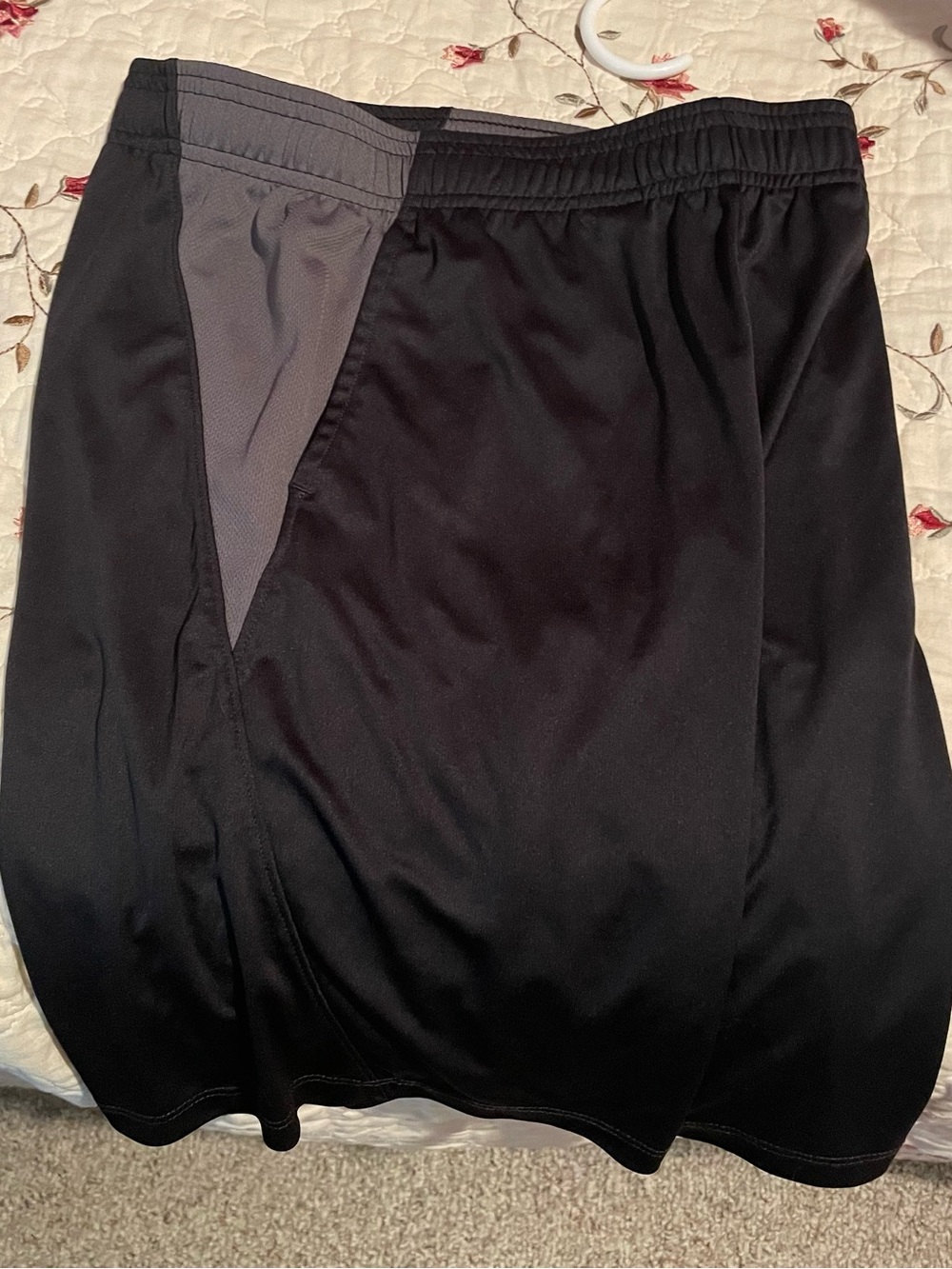 Black Athletic Skirt with Gray Accent